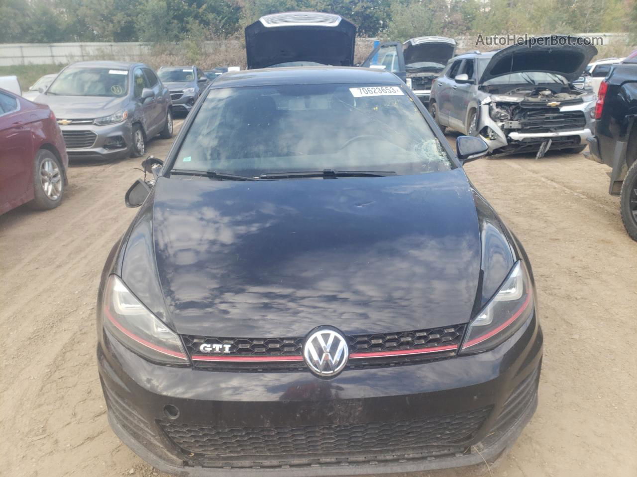 2015 Volkswagen Gti  Black vin: 3VWYT7AU9FM067400