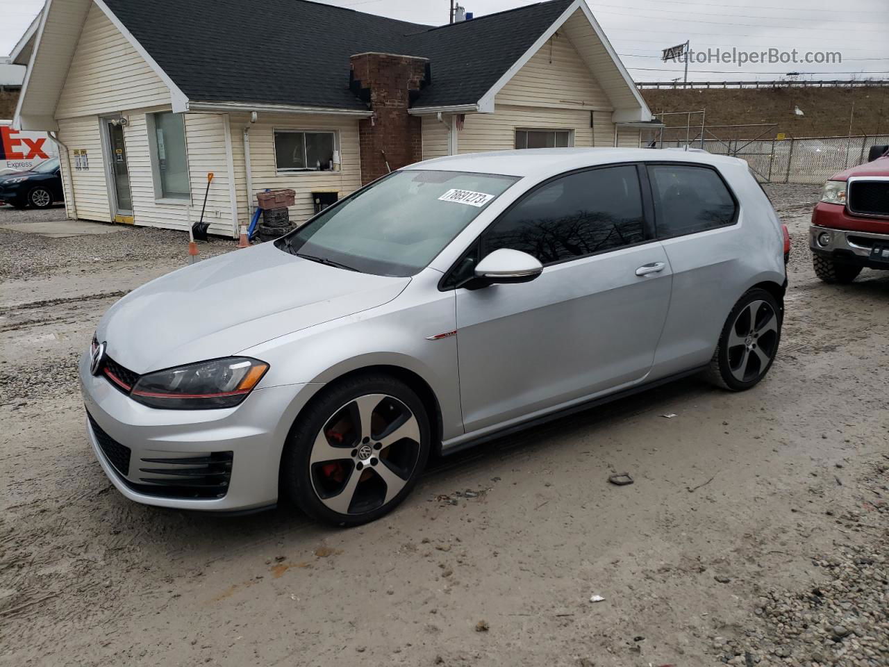 2016 Volkswagen Gti S/se Серебряный vin: 3VWYT7AU9GM023172