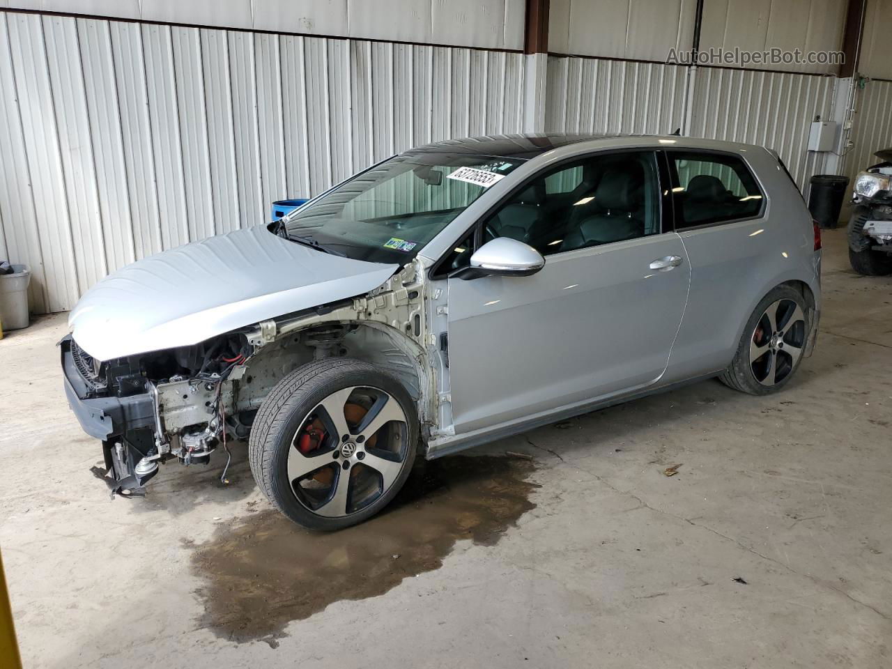 2015 Volkswagen Gti  Silver vin: 3VWYT7AUXFM041971