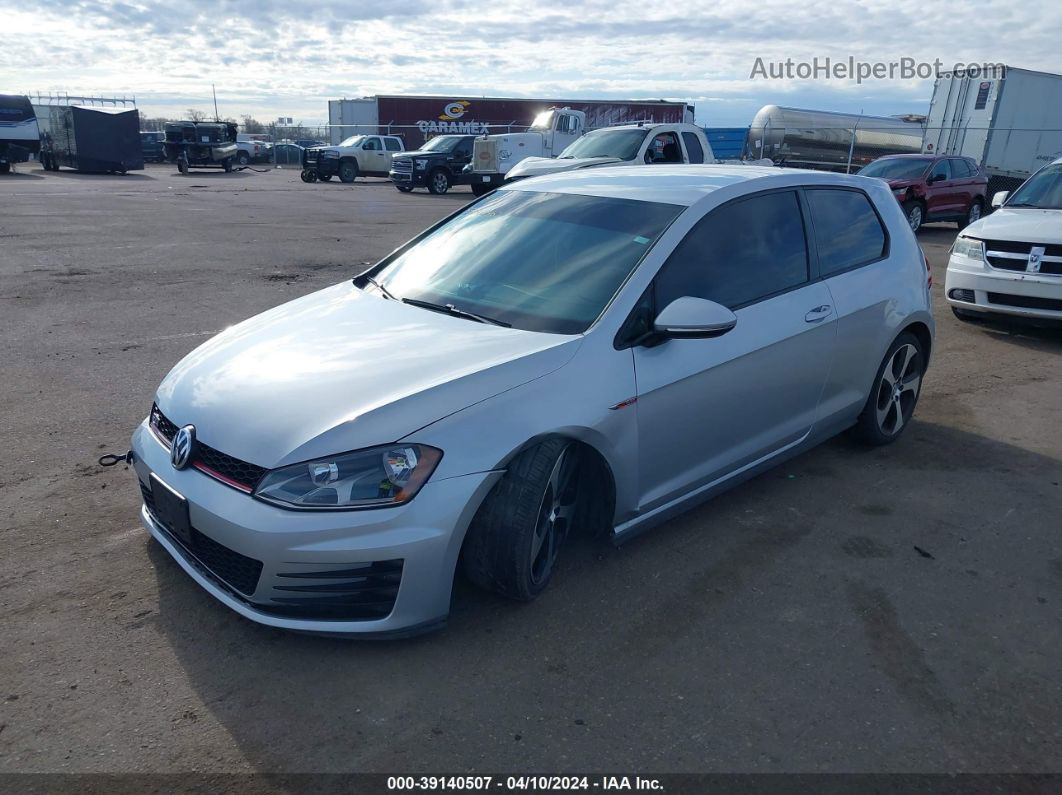 2016 Volkswagen Golf Gti S 2-door Silver vin: 3VWYT7AUXGM006428