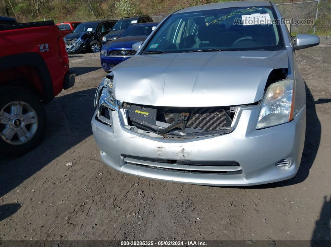 2012 Nissan Sentra 2.0 S Silver vin: 3n1ab6ap4cl715936