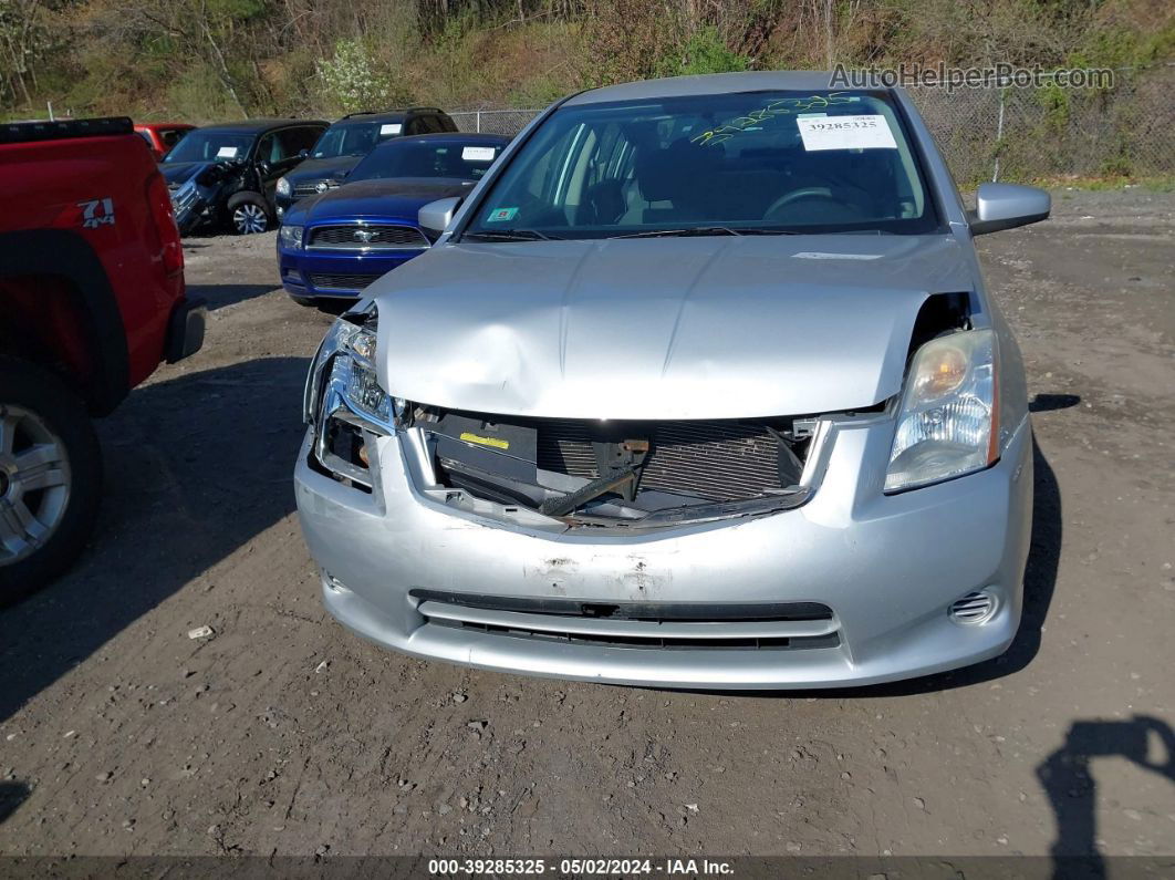 2012 Nissan Sentra 2.0 S Серебряный vin: 3n1ab6ap4cl715936