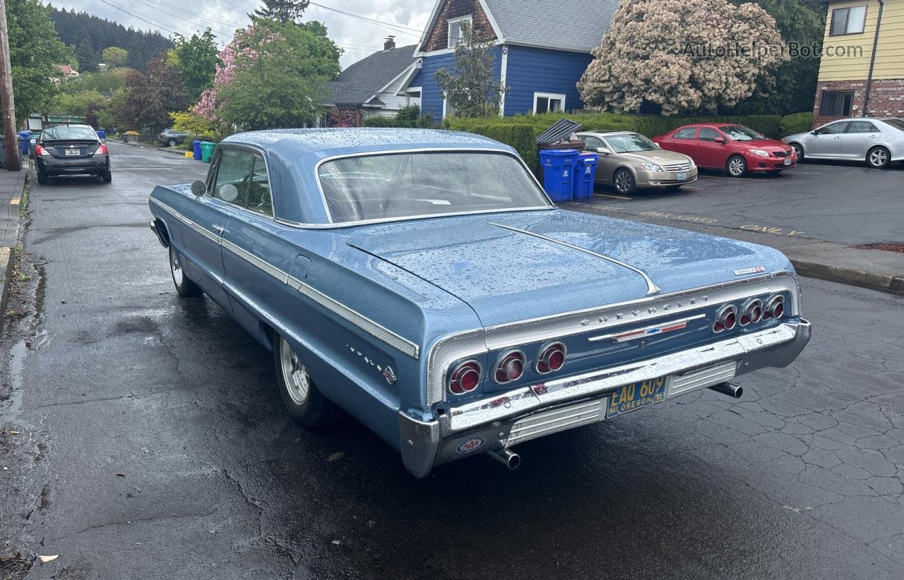 1964 Chevrolet                   Impala  Ss Blue vin: 41447L183501