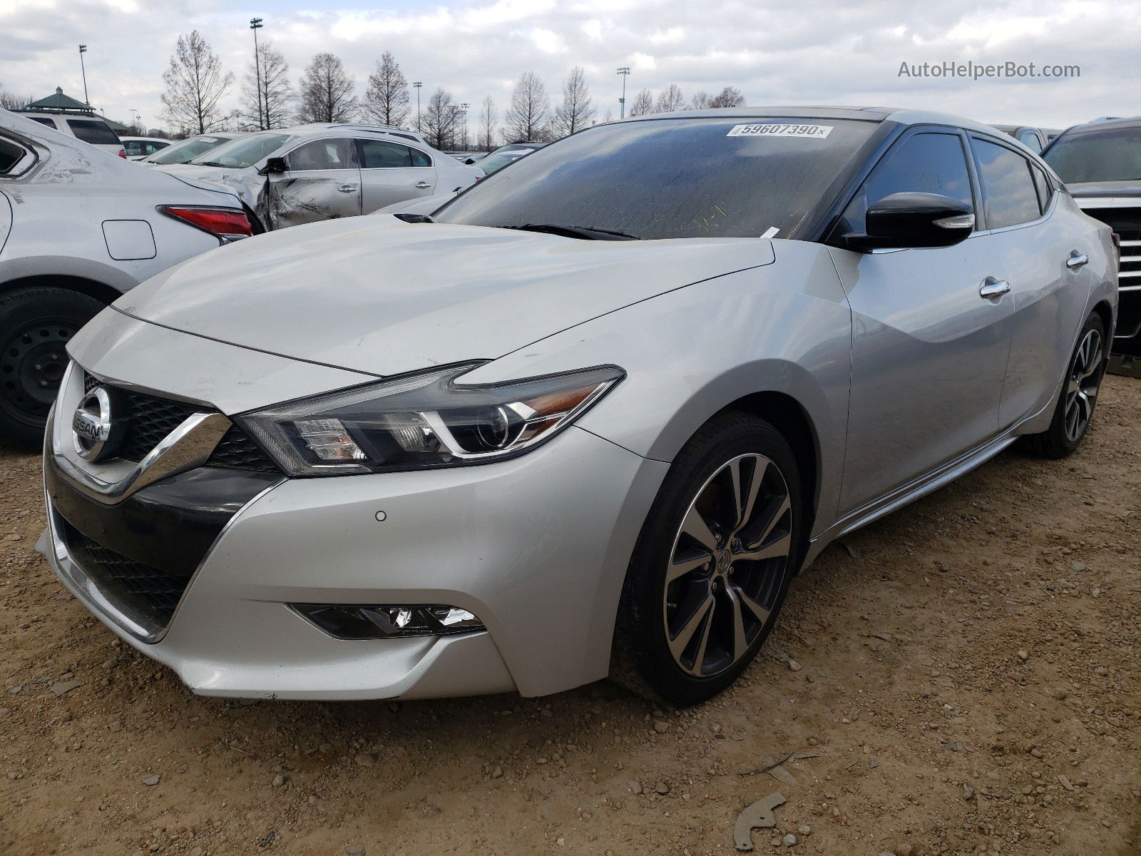 2016 Nissan Maxima 3.5s Серебряный vin: 1N4AA6AP2GC901756