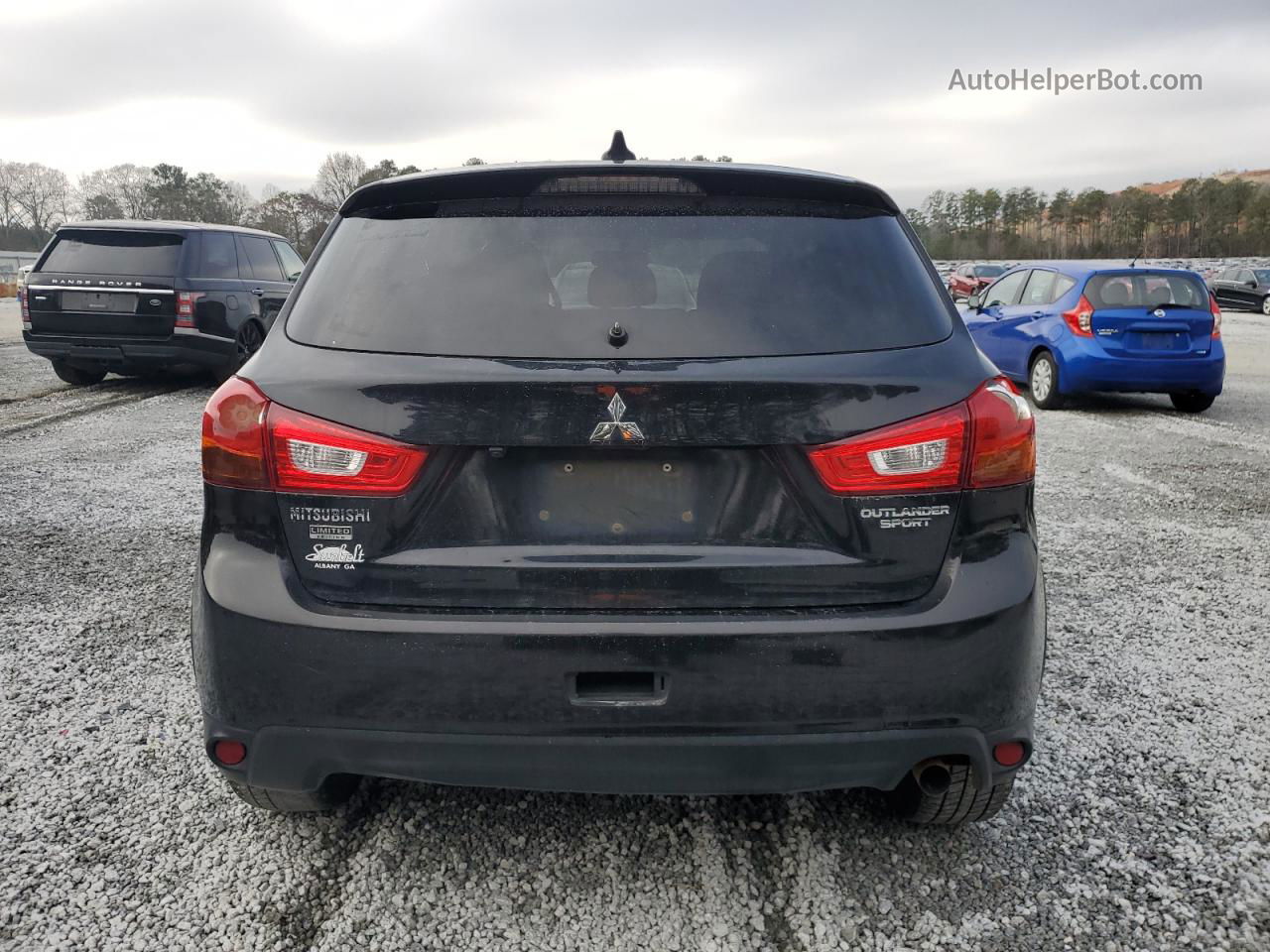 2017 Mitsubishi Outlander Sport Es Черный vin: JA4AP3AU8HZ038435