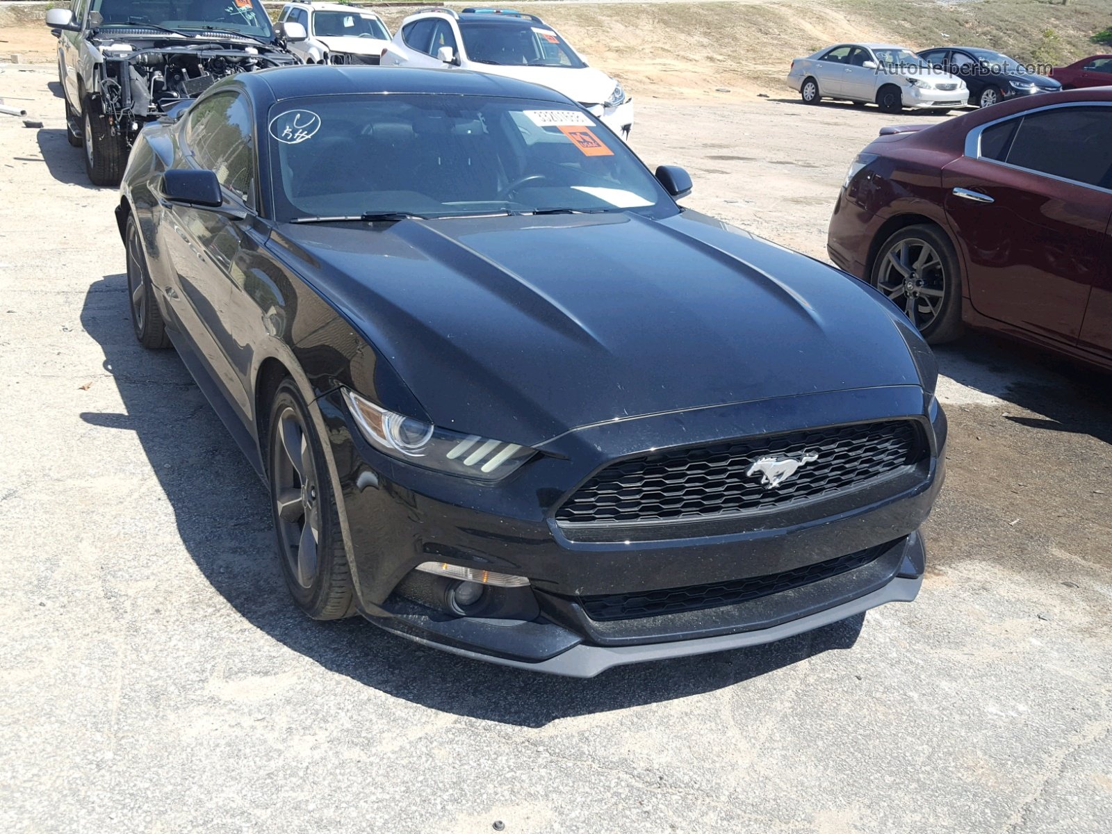 2015 Ford Mustang Black vin: 1FA6P8TH4F5387790