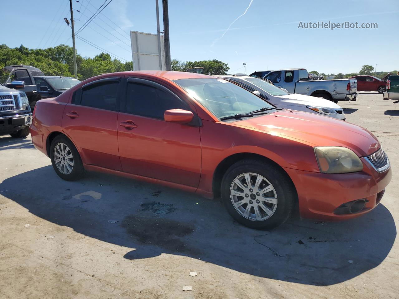 2011 Mitsubishi Galant Fe Темно-бордовый vin: 4A32B2FF1BE013711