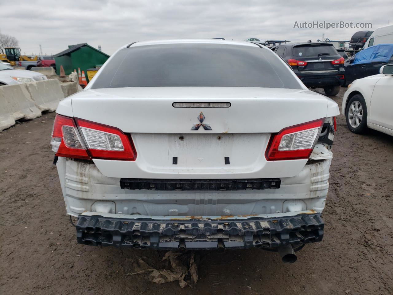 2011 Mitsubishi Galant Fe Белый vin: 4A32B2FF8BE022065