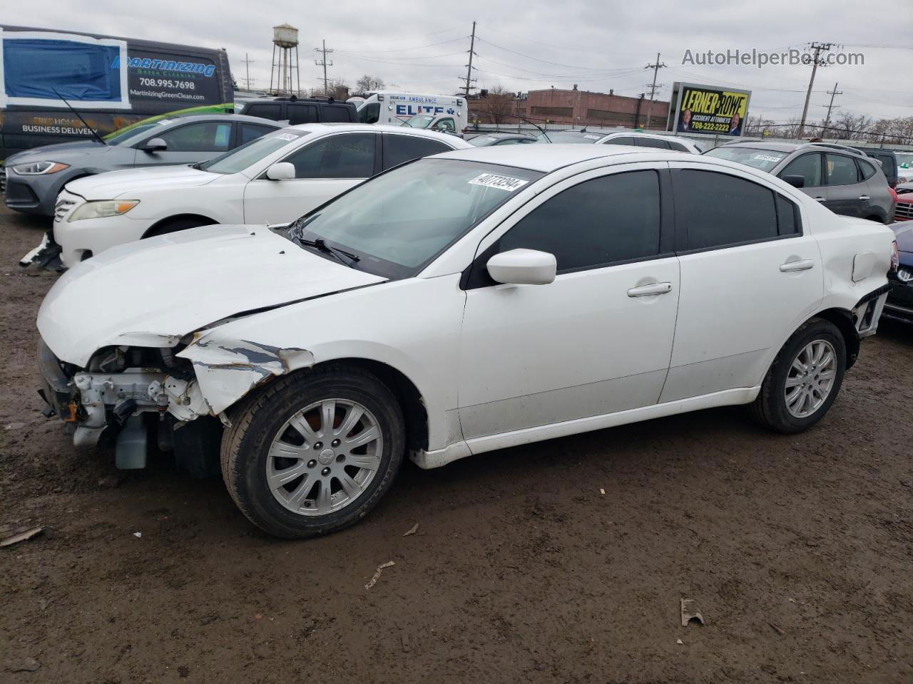 2011 Mitsubishi Galant Fe Белый vin: 4A32B2FF8BE022065