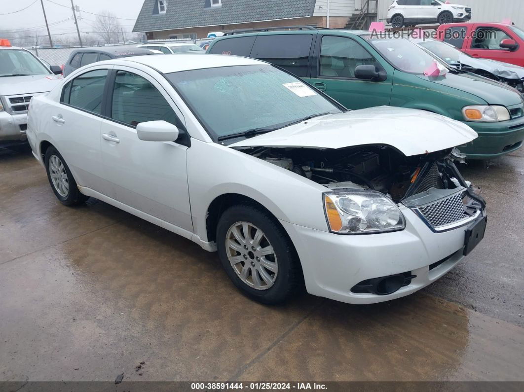 2011 Mitsubishi Galant Es White vin: 4A32B2FFXBE029082