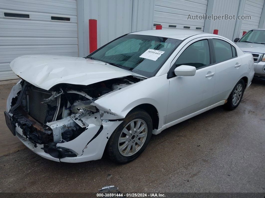 2011 Mitsubishi Galant Es White vin: 4A32B2FFXBE029082