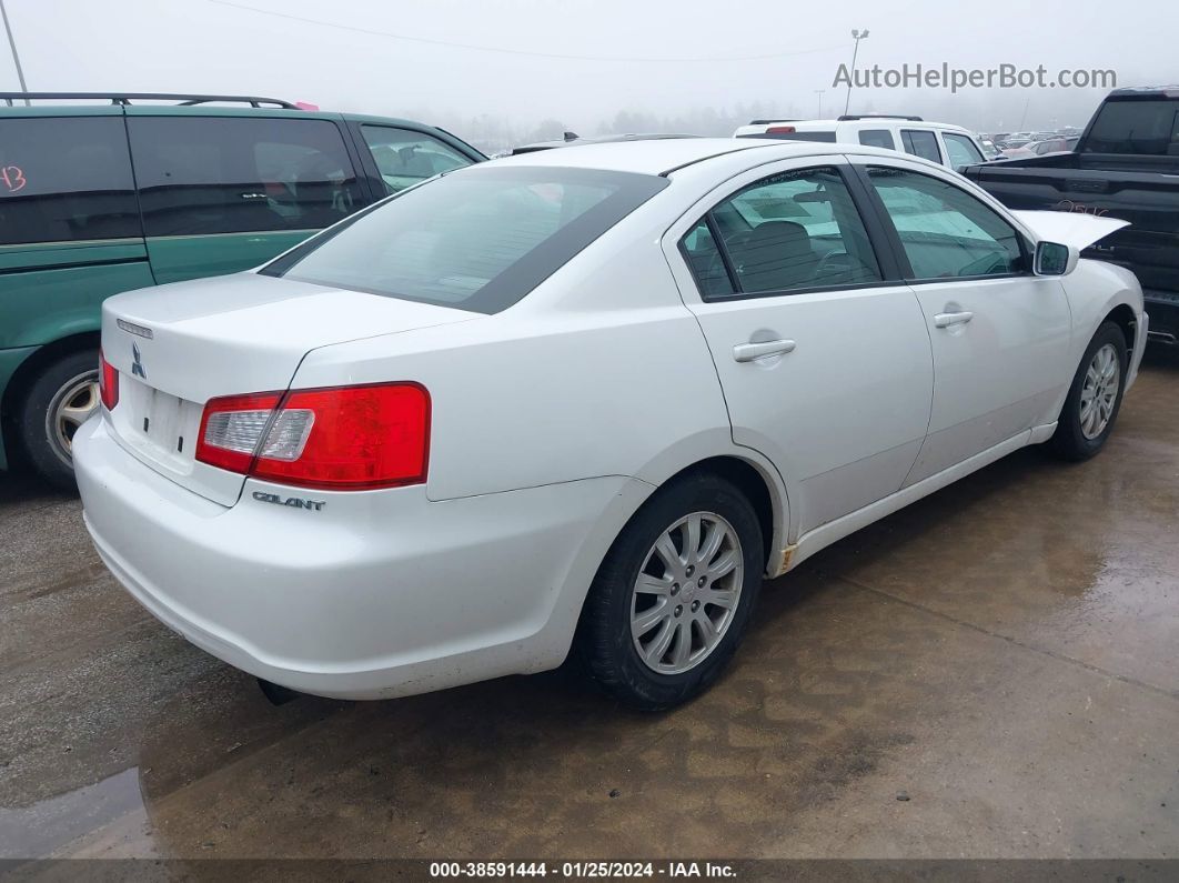 2011 Mitsubishi Galant Es White vin: 4A32B2FFXBE029082