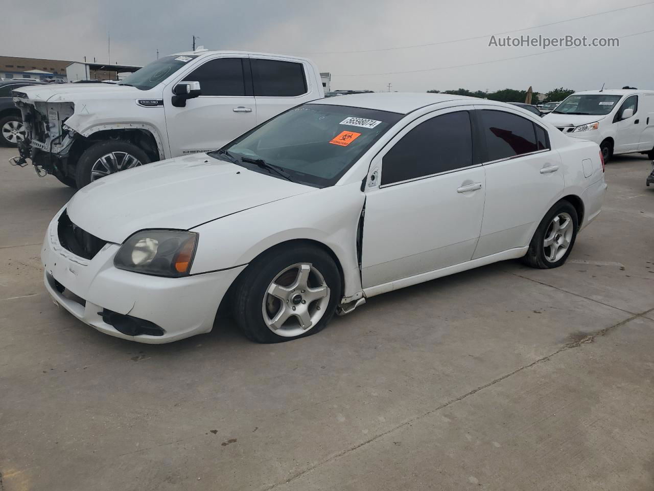 2011 Mitsubishi Galant Es White vin: 4A32B3FF2BE033553