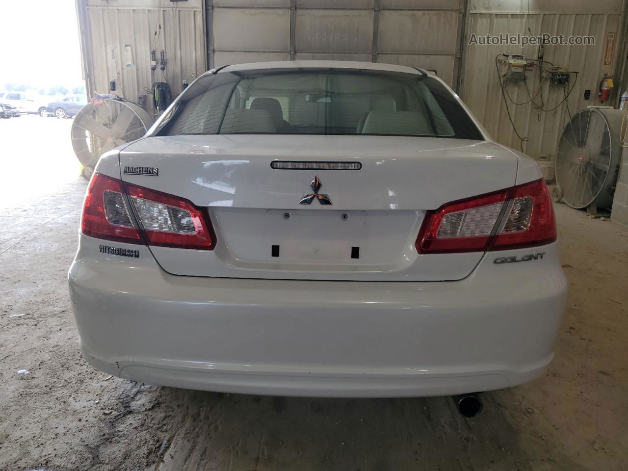 2011 Mitsubishi Galant Es White vin: 4A32B3FF4BE032744