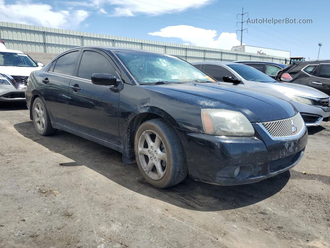 2011 Mitsubishi Galant Es Black vin: 4A32B3FF7BE032723