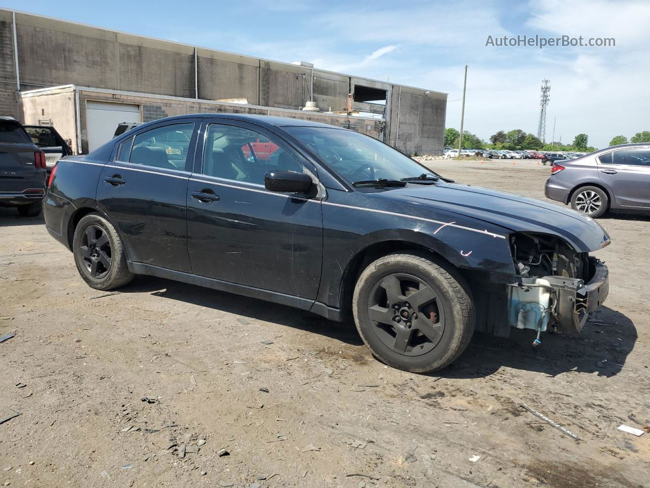 2011 Mitsubishi Galant Es Черный vin: 4A32B3FF9BE029452