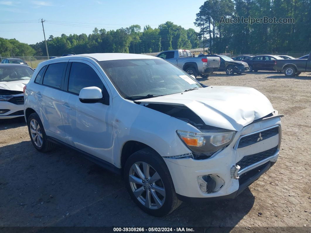 2013 Mitsubishi Outlander Sport Es Белый vin: 4A4AP3AU0DE003114