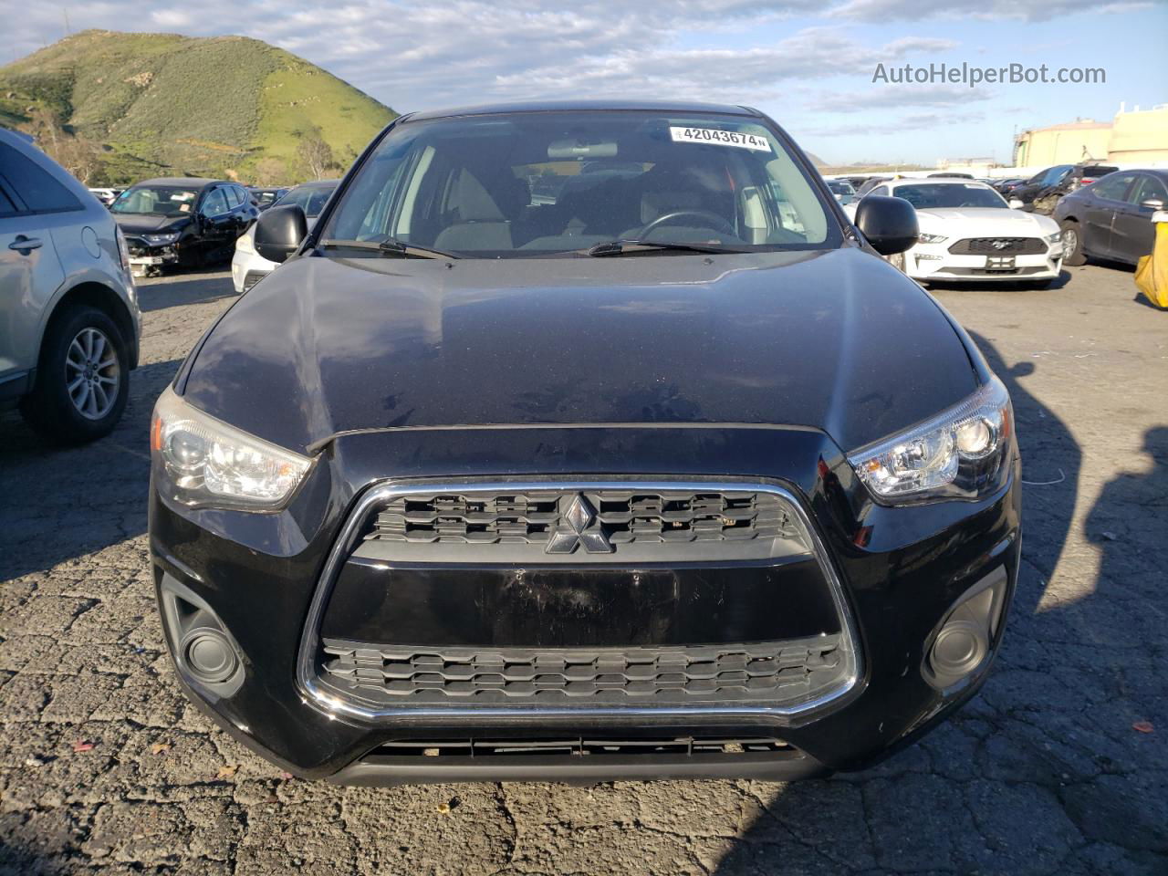 2013 Mitsubishi Outlander Sport Es Black vin: 4A4AP3AU0DE005235