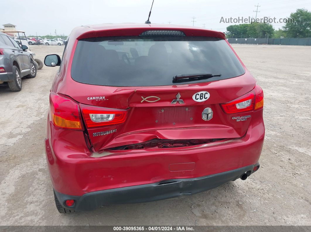 2013 Mitsubishi Outlander Sport Es Red vin: 4A4AP3AU0DE006465