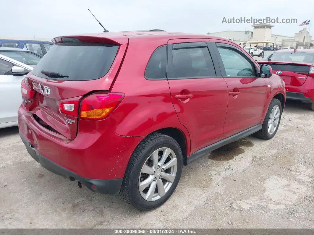 2013 Mitsubishi Outlander Sport Es Red vin: 4A4AP3AU0DE006465