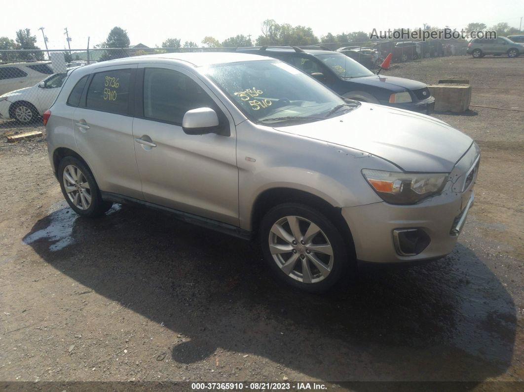 2013 Mitsubishi Outlander Sport Es Silver vin: 4A4AP3AU0DE013321