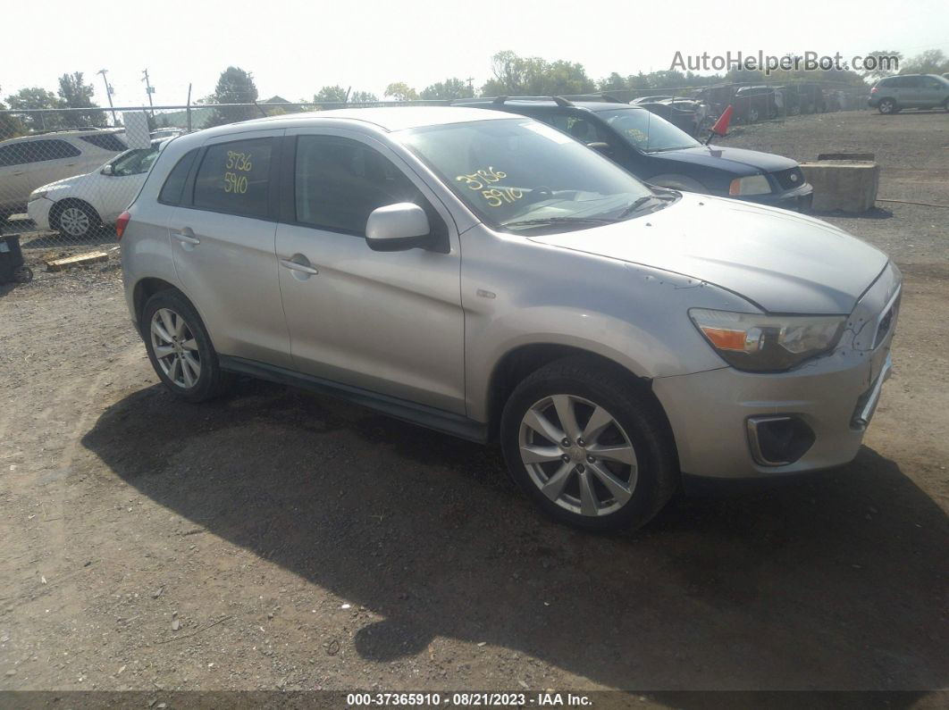 2013 Mitsubishi Outlander Sport Es Silver vin: 4A4AP3AU0DE013321