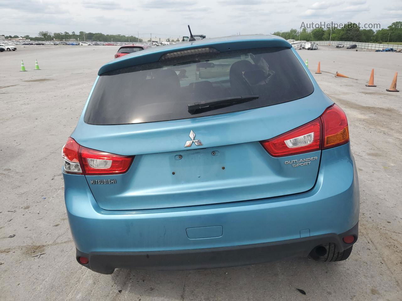 2013 Mitsubishi Outlander Sport Es Синий vin: 4A4AP3AU0DE014470