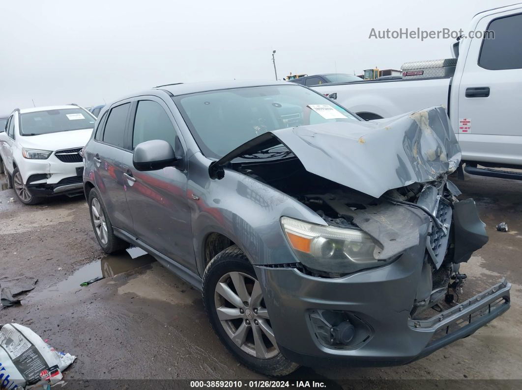 2013 Mitsubishi Outlander Sport Es Silver vin: 4A4AP3AU0DE018647