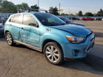 2014 Mitsubishi Outlander Sport Es Blue vin: 4A4AP3AU0EE019847