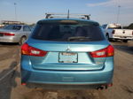 2014 Mitsubishi Outlander Sport Es Blue vin: 4A4AP3AU0EE019847