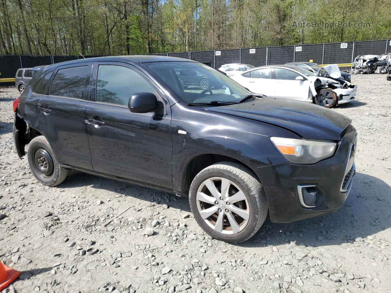 2015 Mitsubishi Outlander Sport Es Black vin: 4A4AP3AU0FE007120