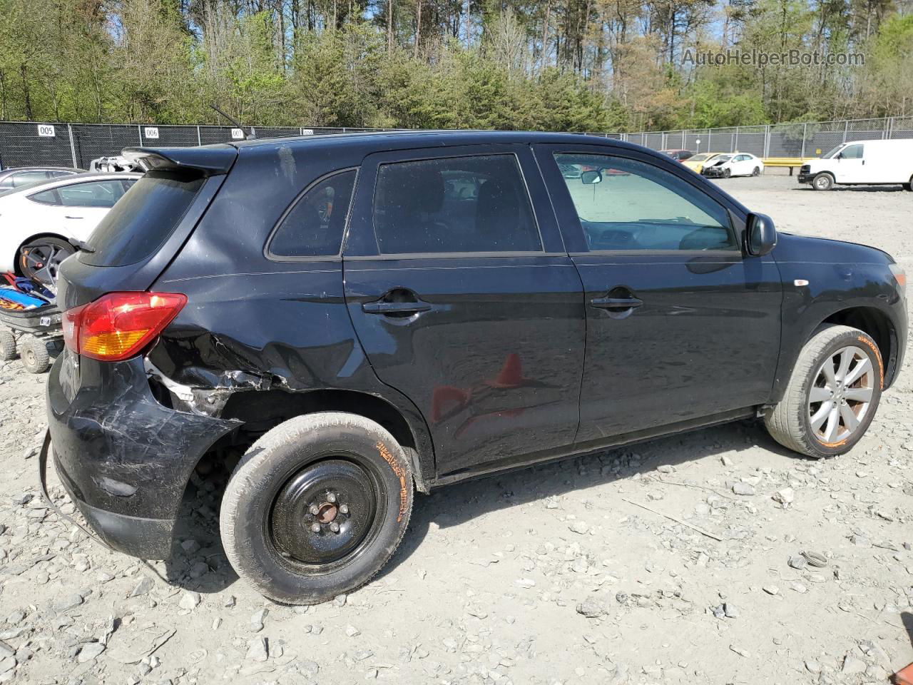 2015 Mitsubishi Outlander Sport Es Black vin: 4A4AP3AU0FE007120