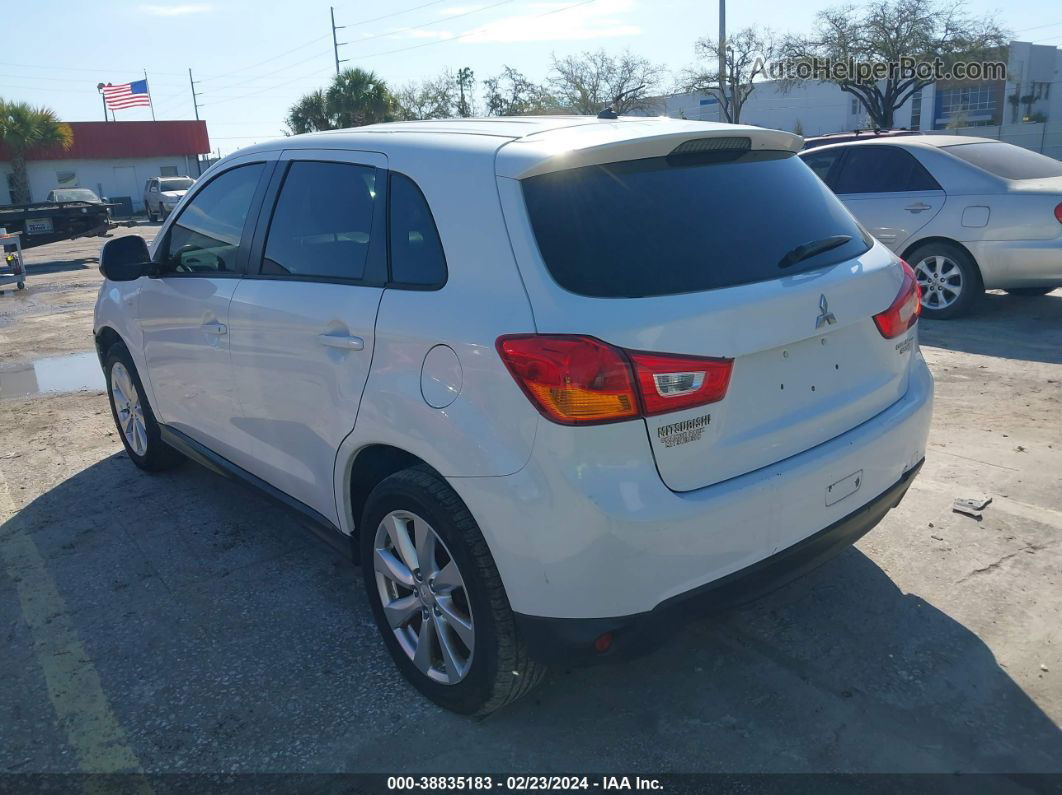 2015 Mitsubishi Outlander Sport Es White vin: 4A4AP3AU0FE017095