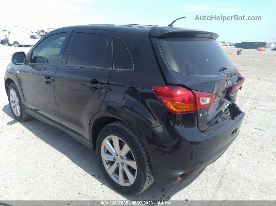 2015 Mitsubishi Outlander Sport Es Черный vin: 4A4AP3AU0FE017890