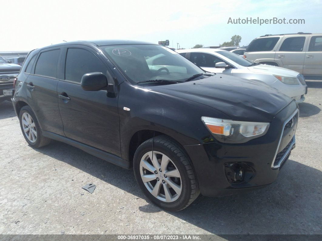 2015 Mitsubishi Outlander Sport Es Черный vin: 4A4AP3AU0FE017890