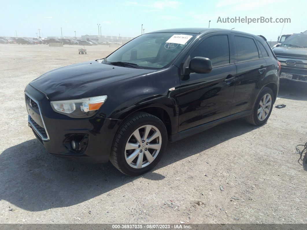 2015 Mitsubishi Outlander Sport Es Черный vin: 4A4AP3AU0FE017890