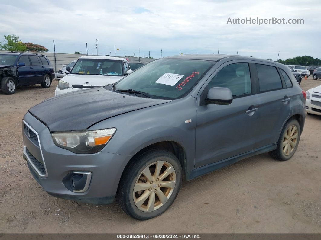 2015 Mitsubishi Outlander Sport Es Gray vin: 4A4AP3AU0FE022099