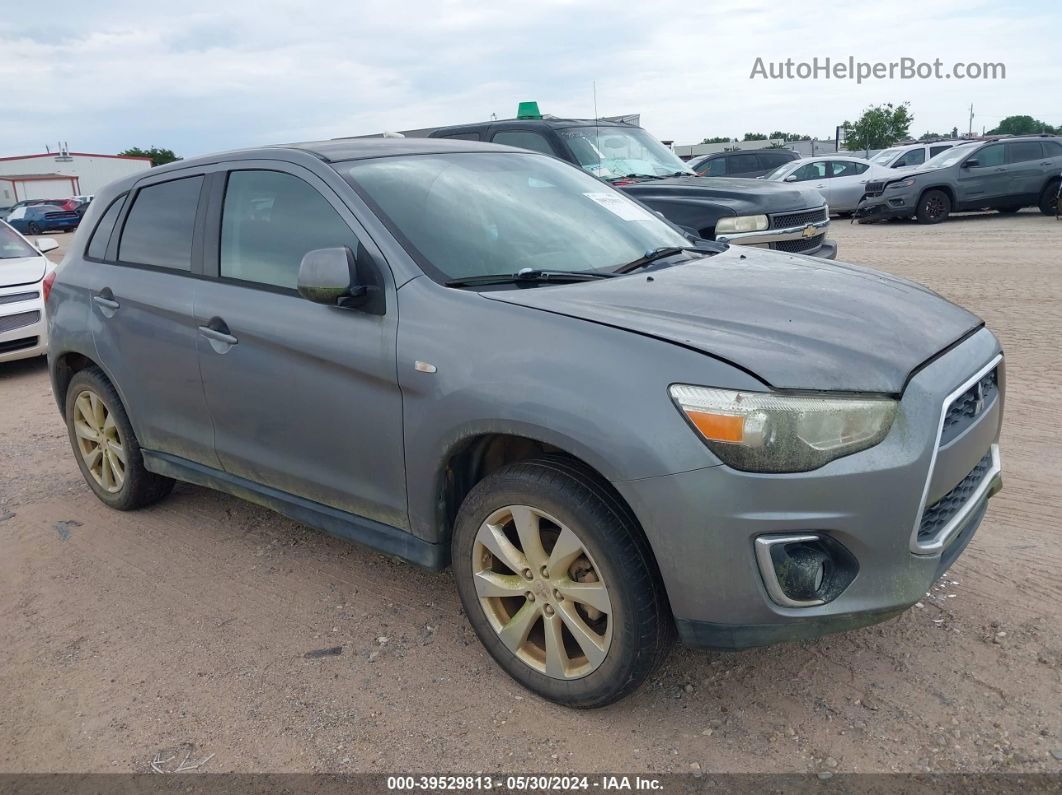 2015 Mitsubishi Outlander Sport Es Gray vin: 4A4AP3AU0FE022099