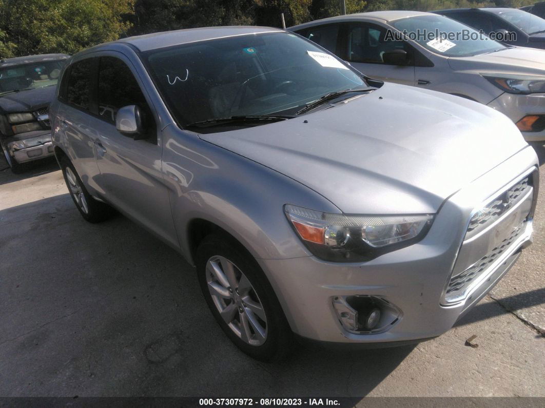 2015 Mitsubishi Outlander Sport Es Серебряный vin: 4A4AP3AU0FE038495