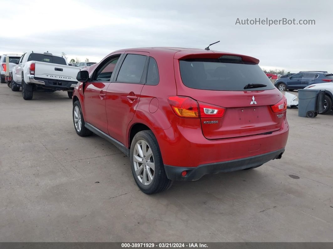 2015 Mitsubishi Outlander Sport Es Красный vin: 4A4AP3AU0FE046662