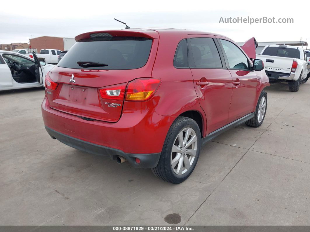 2015 Mitsubishi Outlander Sport Es Красный vin: 4A4AP3AU0FE046662