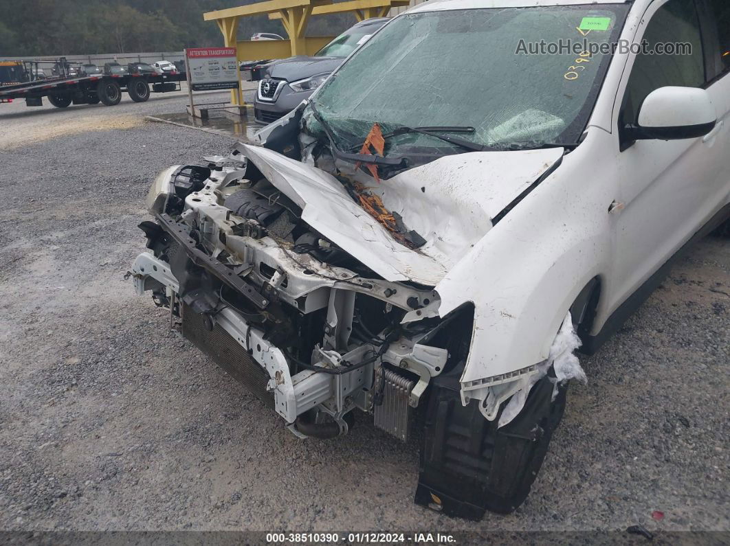 2015 Mitsubishi Outlander Sport Es White vin: 4A4AP3AU0FE046760