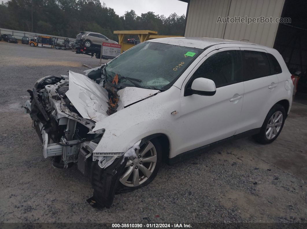 2015 Mitsubishi Outlander Sport Es White vin: 4A4AP3AU0FE046760