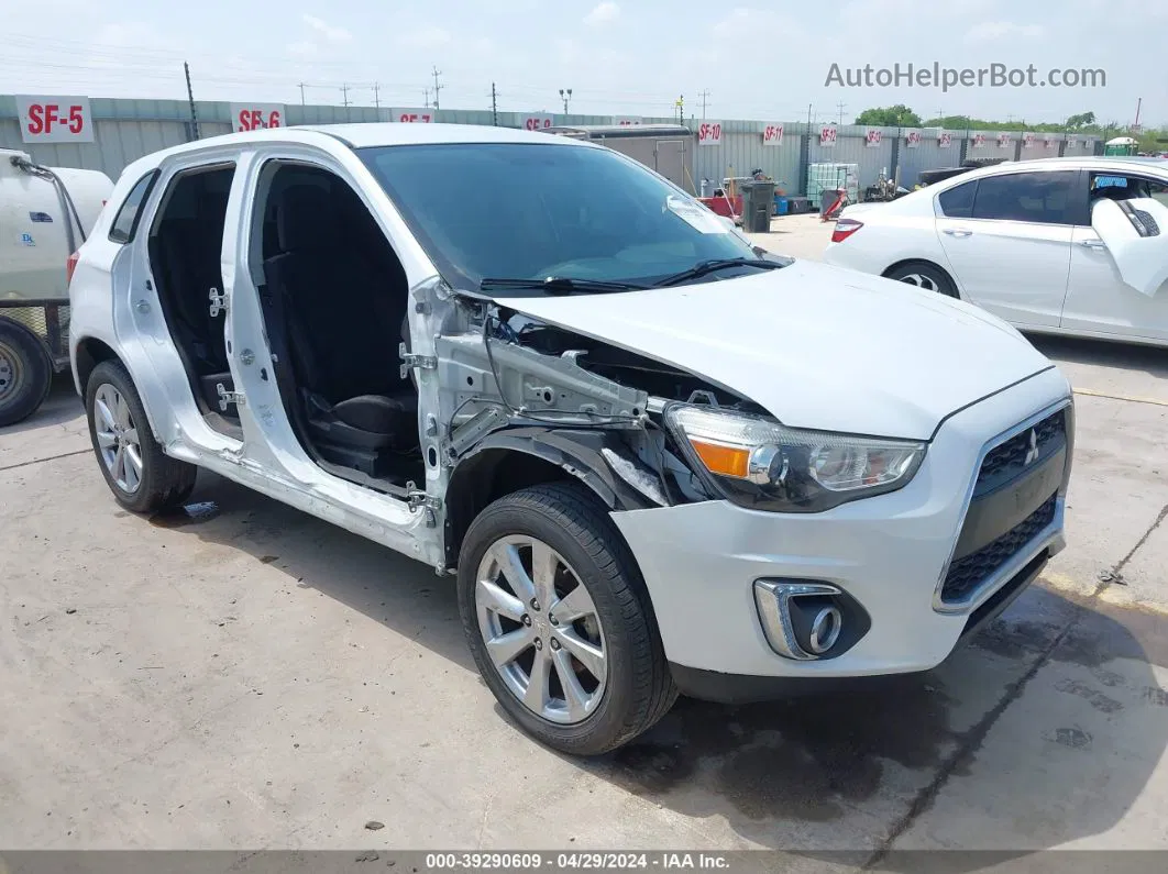 2015 Mitsubishi Outlander Sport Es White vin: 4A4AP3AU0FE048900