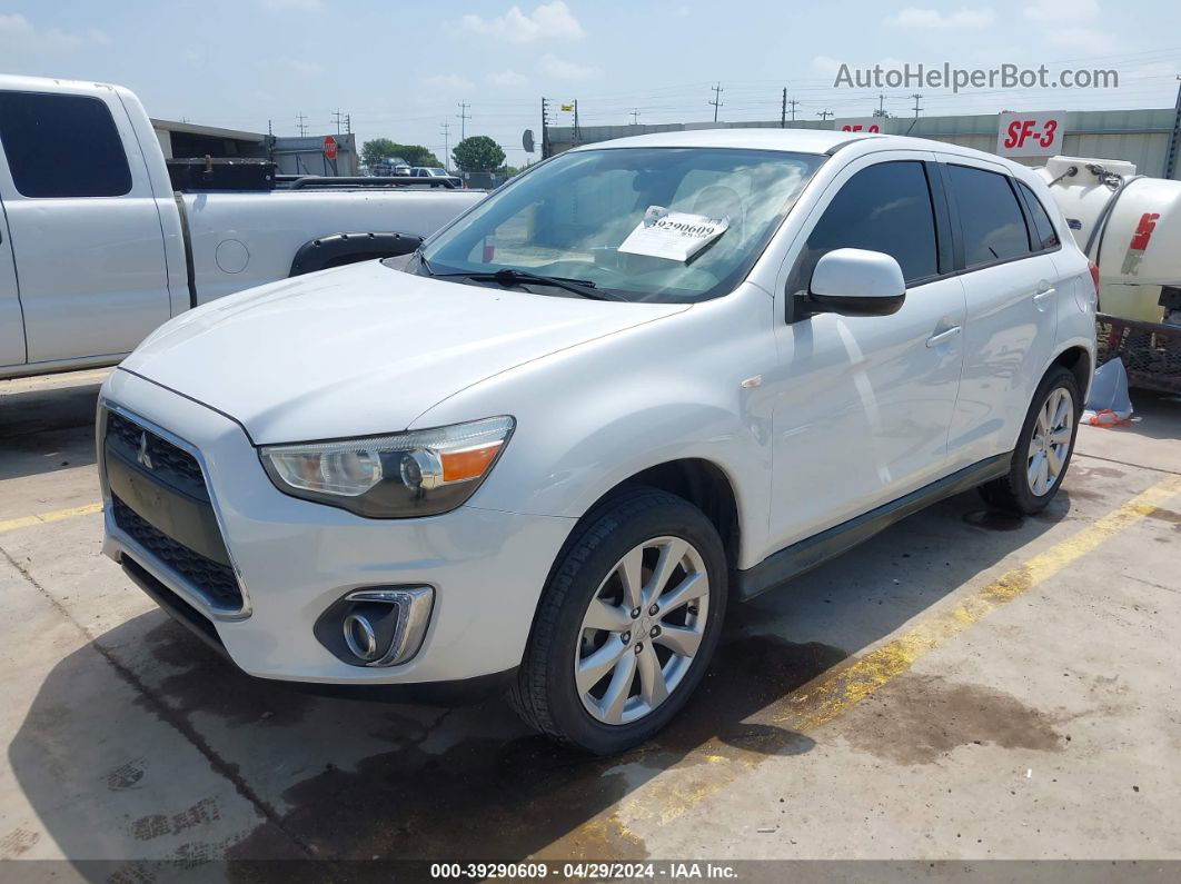 2015 Mitsubishi Outlander Sport Es White vin: 4A4AP3AU0FE048900