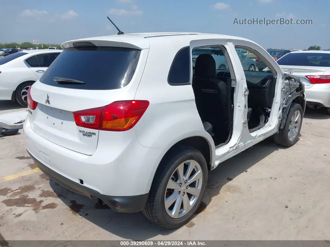 2015 Mitsubishi Outlander Sport Es White vin: 4A4AP3AU0FE048900