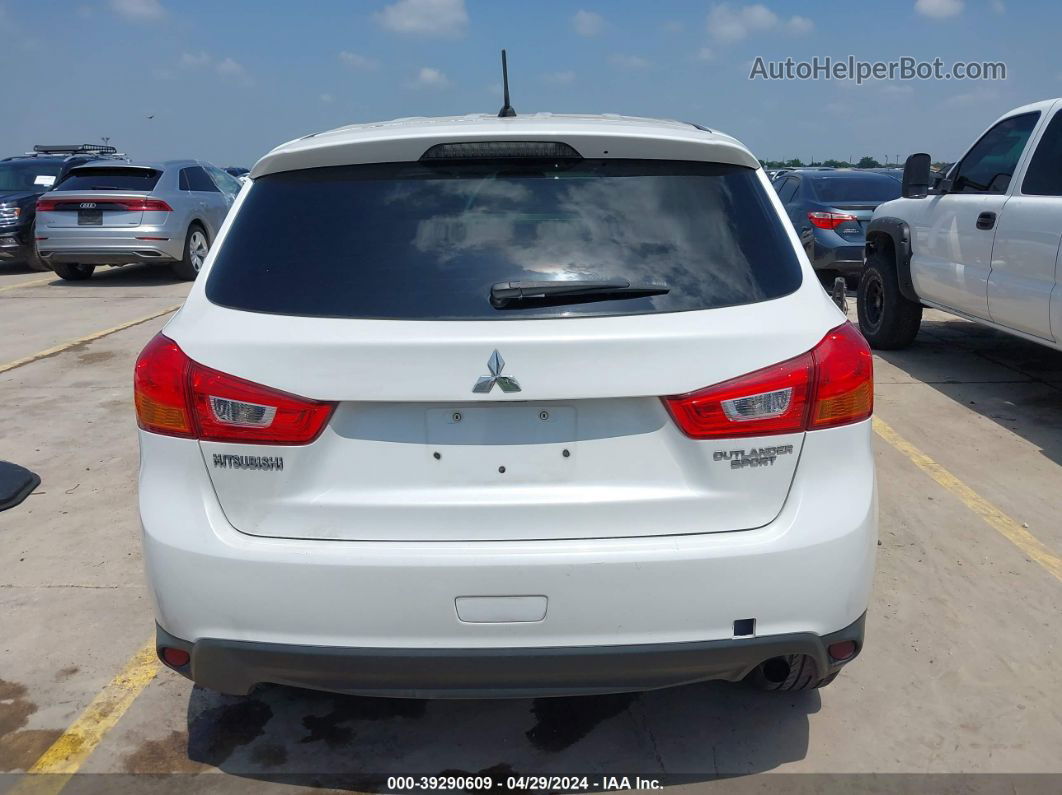 2015 Mitsubishi Outlander Sport Es White vin: 4A4AP3AU0FE048900