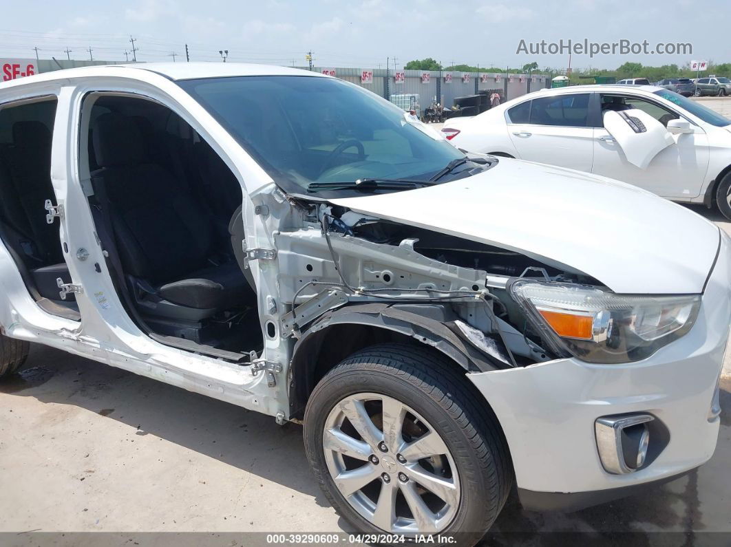 2015 Mitsubishi Outlander Sport Es White vin: 4A4AP3AU0FE048900