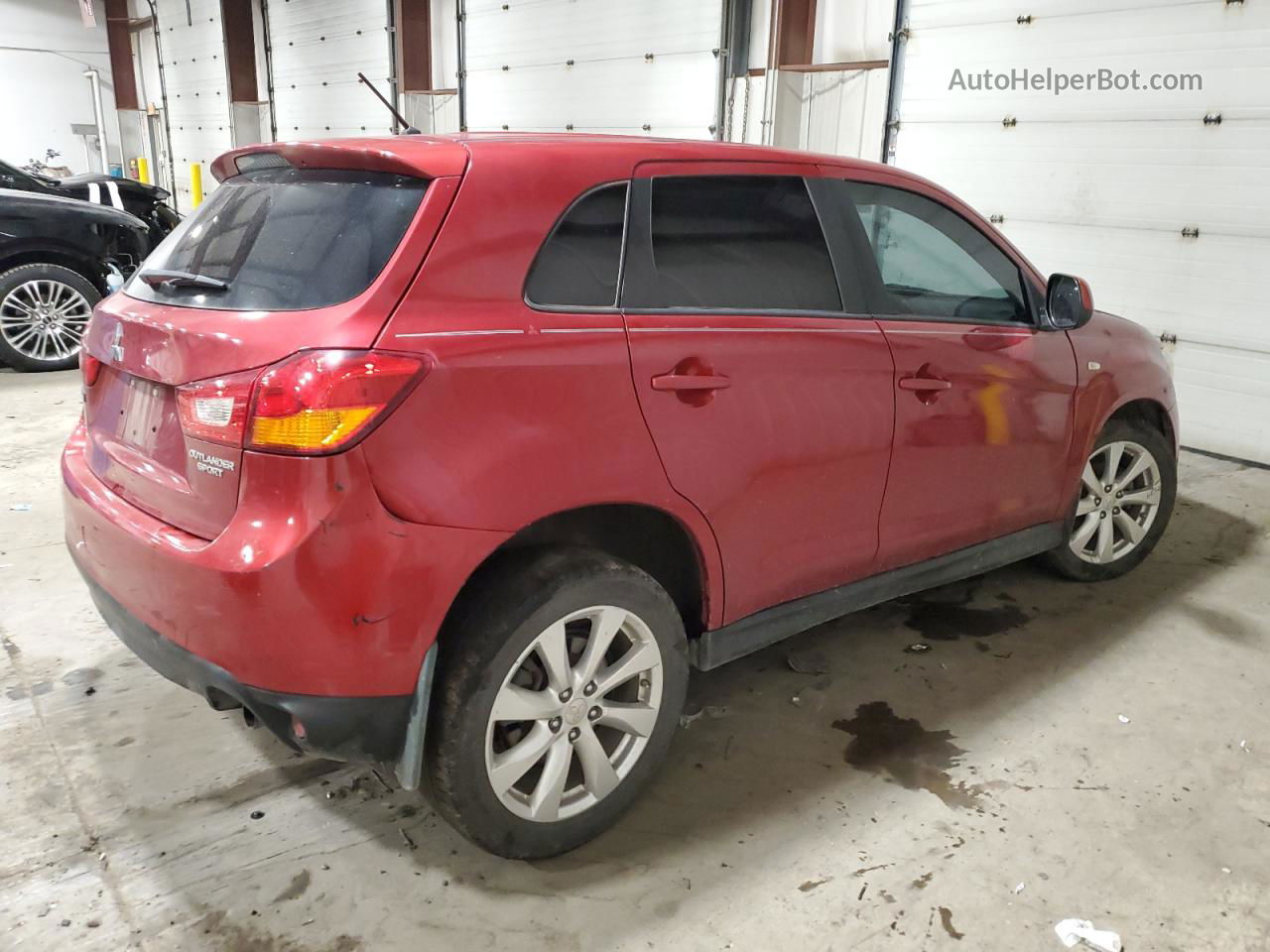 2015 Mitsubishi Outlander Sport Es Красный vin: 4A4AP3AU0FE053689