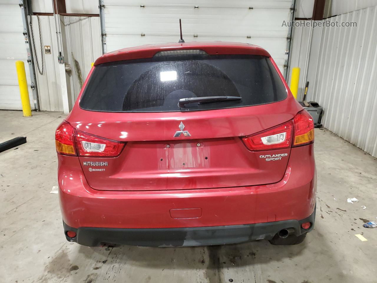 2015 Mitsubishi Outlander Sport Es Красный vin: 4A4AP3AU0FE053689